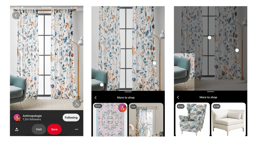 pinterest product pins for curtains